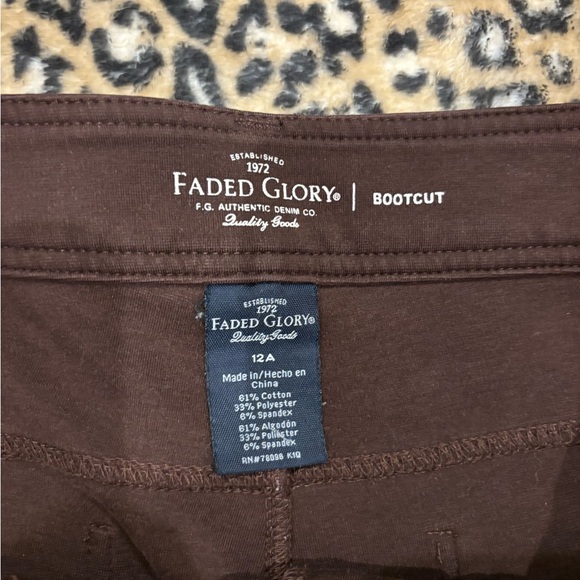 Faded Glory Chocolate Bootcut Pants - Picture 2 of 3